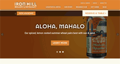 Desktop Screenshot of ironhillbrewery.com